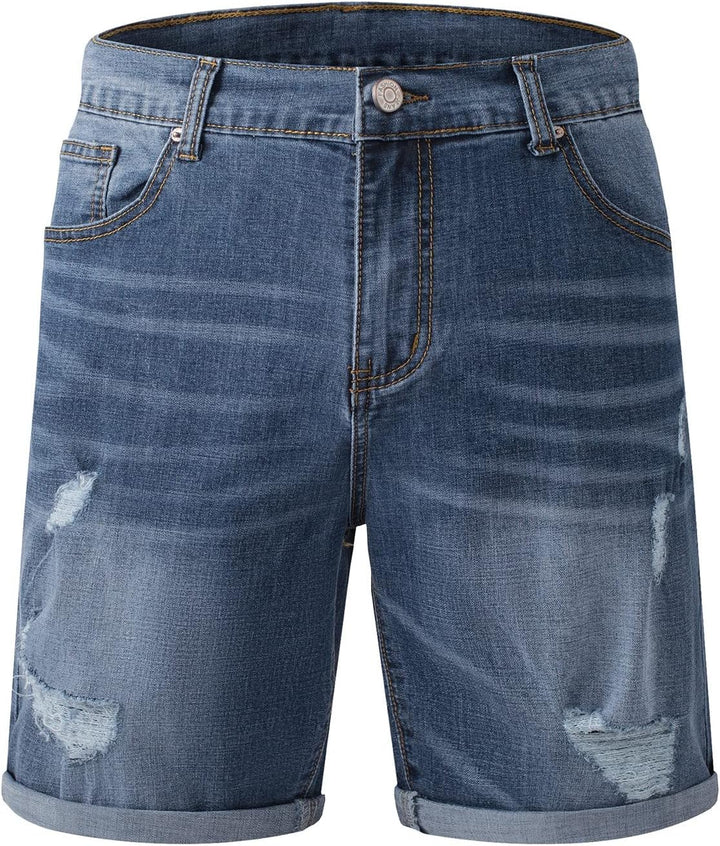 Jeans Shorts Kurze Herren Shorts Sommer Denim Western Casual A Blau S, A Blau S