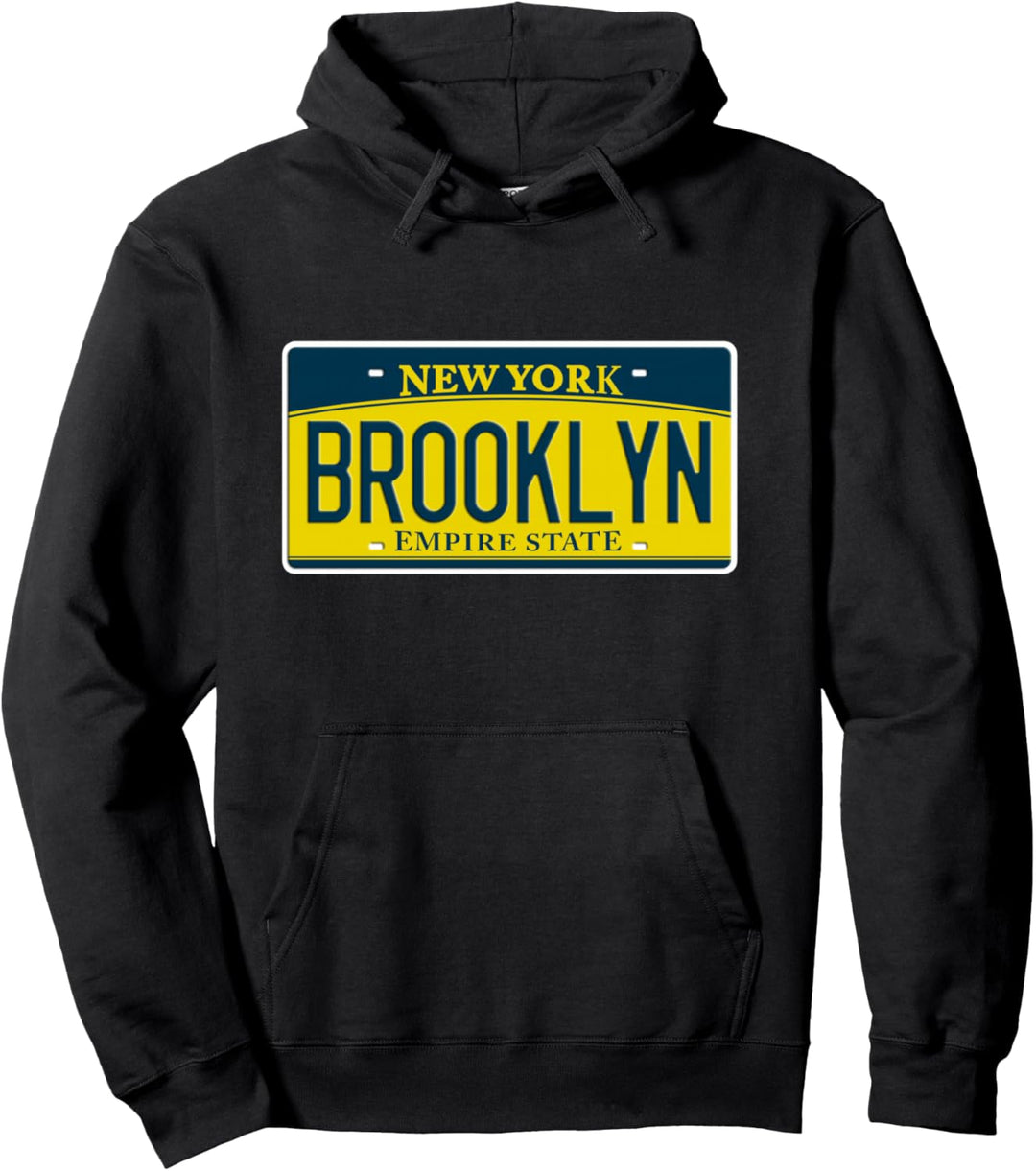Brooklyn New York NY USA Nachbarschaft Nummernschild Pullover Hoodie