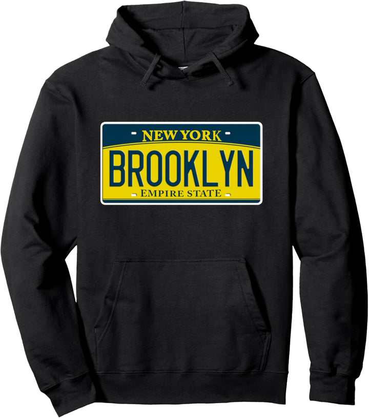 Brooklyn New York NY USA Nachbarschaft Nummernschild Pullover Hoodie