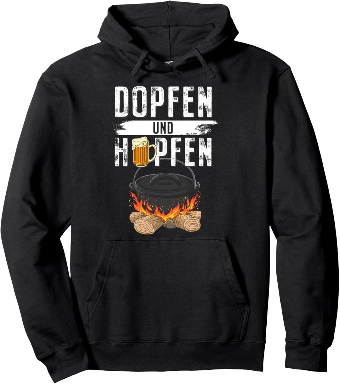 Dopfen & Hopfen Dutch Oven Grillen BBQ Pullover Hoodie