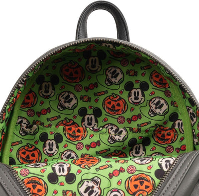 Disney 100 Halloween Trick or Treaters Mini-Rucksack, leuchtet im Dunkeln – Entertainment Earth Excl