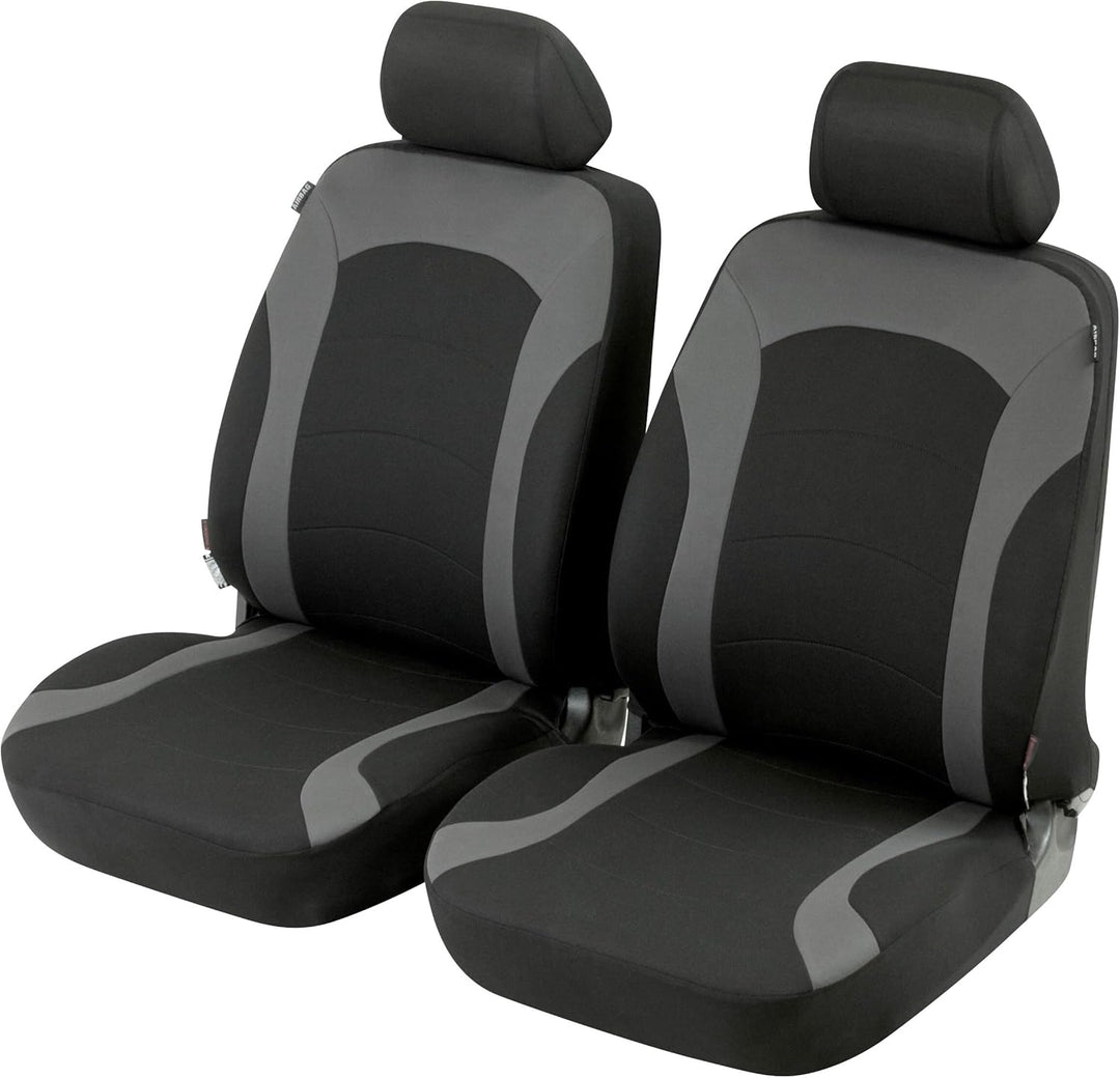 Walser Auto-Sitzbezug Inde mit Reissverschluss, 2 Vordersitzbezüge, Zipp-IT Schonbezüge-Auto, Univer
