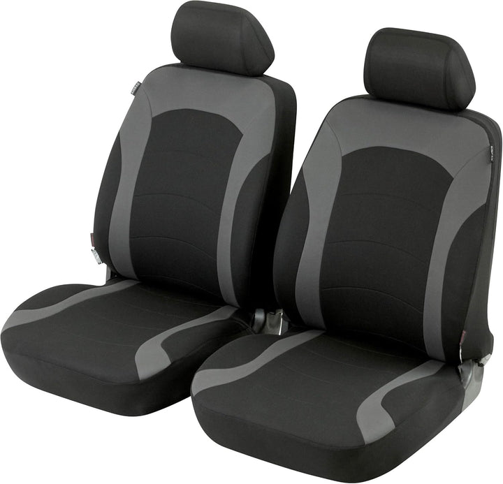 Walser Auto-Sitzbezug Inde mit Reissverschluss, 2 Vordersitzbezüge, Zipp-IT Schonbezüge-Auto, Univer