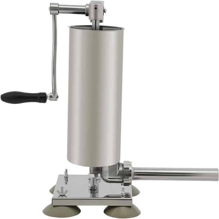 Edelstahl Wurstfüller manuell, 3L/6 Pfund Wurstfüllmaschine mit Zylinder abnehmbar, Wurstpresse Hand