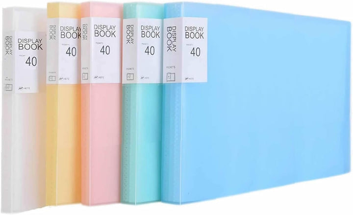 TUKA-i-AKUT [5x] Sichtbuch PP A3 Quer insgesamt 200 Klarsichthüllen für 400 Blatt (je Buch 40 Klarsi