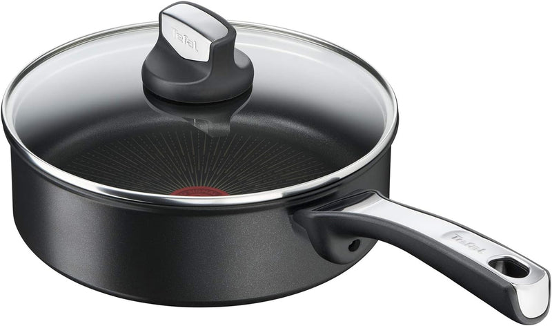 Tefal G25932 Unlimited On Schmorpfanne | 24 cm | mit kratzfester Titanium Antihaft-Beschichtung | Th