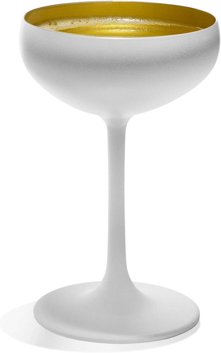 Stölzle Lausitz Elements Sektschale, Glas, Weiss, 6 Stück
