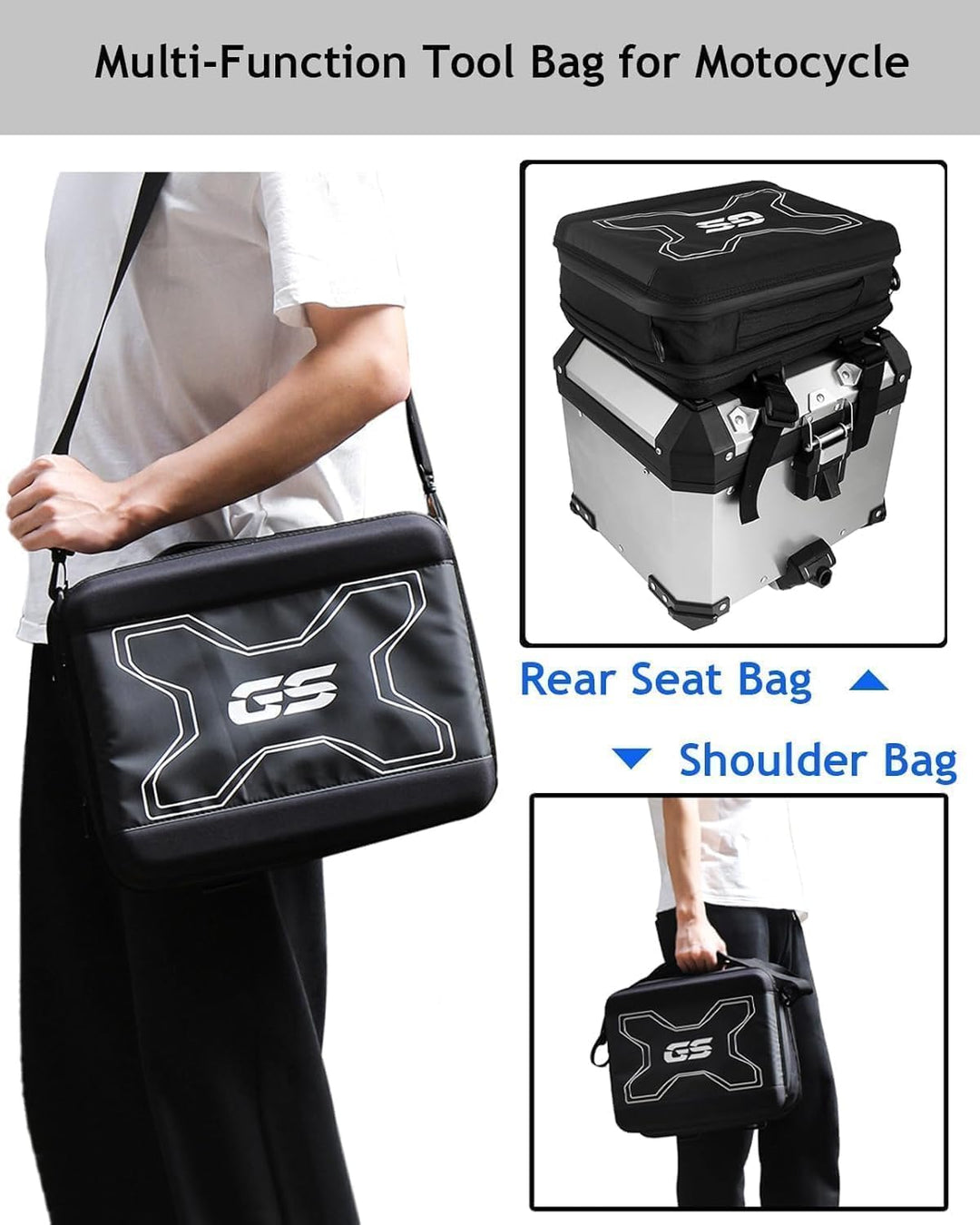 YIEBA 1pcs Motorrad Innentaschen Werkzeugkasten Satteltasche Koffer Gepäck für R1200GS LC ADV Advent