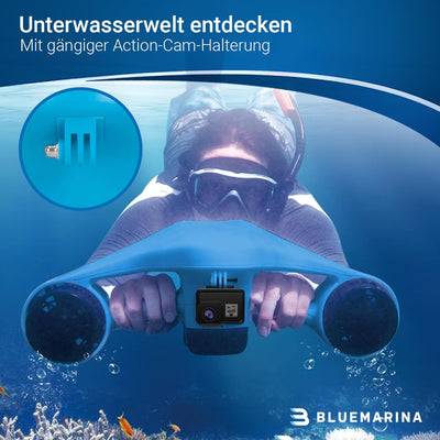 Bluemarina Tauchscooter Orca | Seascooter - 2 x 500 Watt Motoren - 3 Geschwindigkeiten - Topspeed 5.