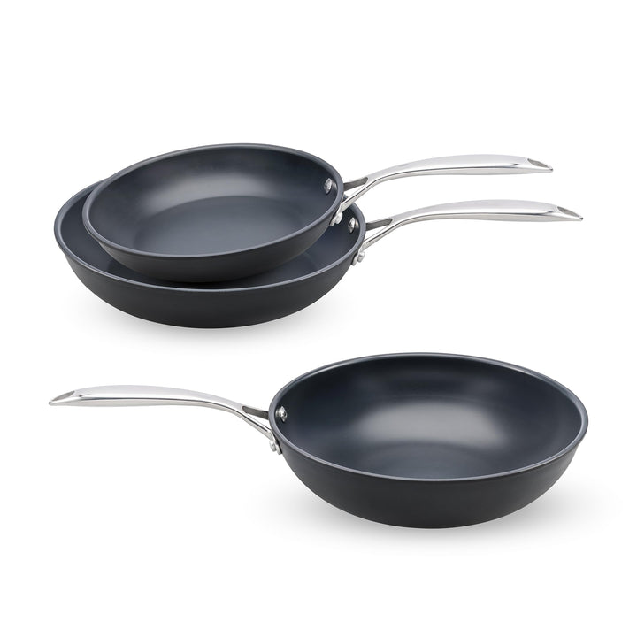 Cosy & Trendy Revolution Bratpfannen- & Wok-Set 3-teilig – Ø24 + Ø28 + Ø28 cm, PFAS-frei, Plasma-Ant