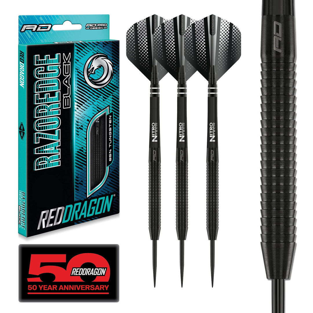 RED DRAGON Razor Edge Series Dartpfeile Tungsten Profi Steel Darts mit Flights und Schäfte 20 g 1 St