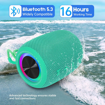 SENXINGYAN 20W Bluetooth Lautsprecher – Tragbare Musikbox mit 360° Stereo-Sound, LED-Lichtshow, IPX6