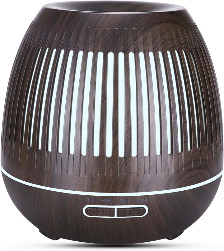Luftbefeuchter Aroma Diffuser für Duftöle | Fernbedienung + Zeitschaltuhr | 400ml | Duftlampe Aromat