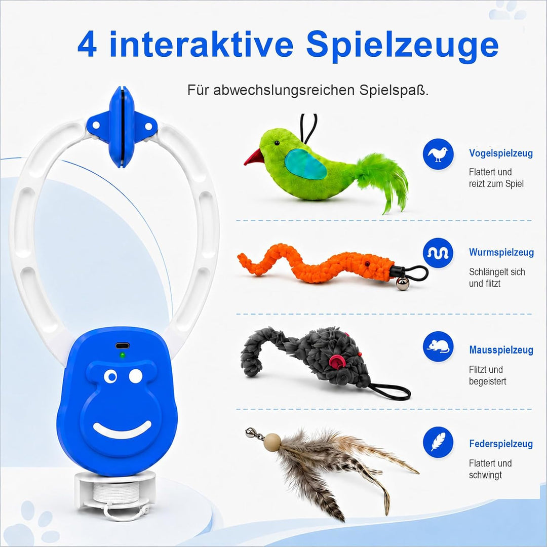 Interaktives Katzenspielzeug für Türrahmen zur Selbstbeschäftigung | Elektrisches Katzenspielzeug mi