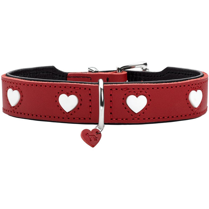 HUNTER Halsband Love Farbe rot/schwarz, Grösse 47, 47
