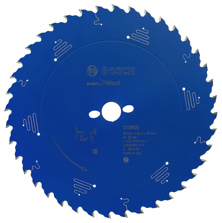 Bosch Professional 1x Kreissägeblatt Expert for Wood (Holz, Sägeblatt Ø 330 x 30 x 3,5 mm 40 Zähne,