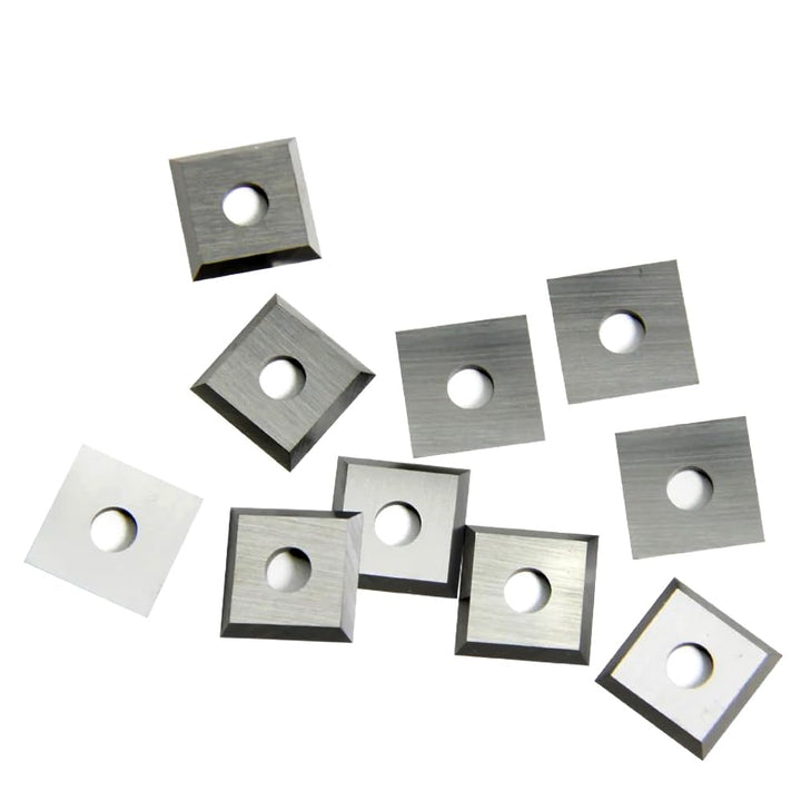 glryd Hartmetall-Wendeplatten, Wendeplatten Wendemesser 10 Stück Ersatzklingen, 12x12x1,5 mm, 35°, V