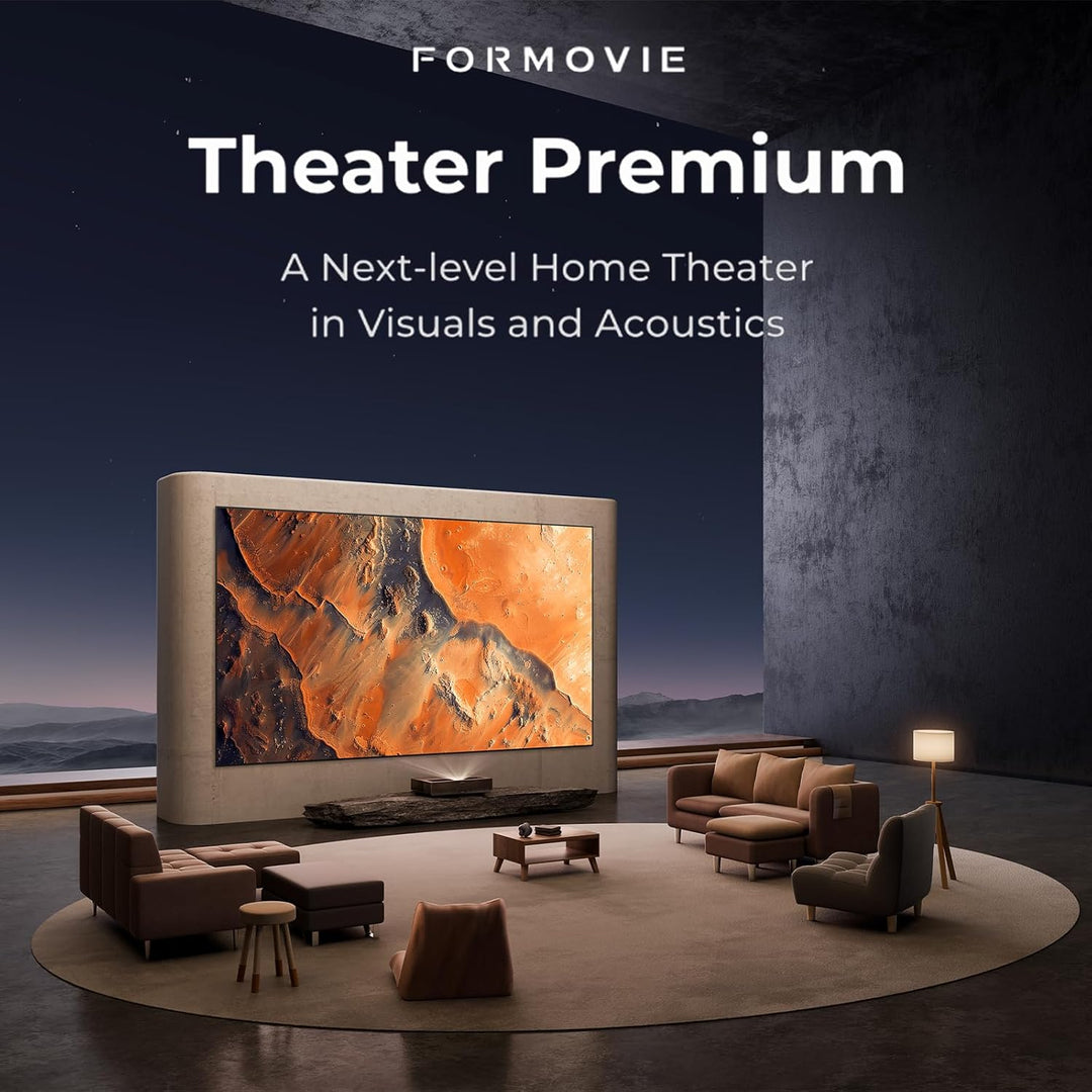 Formovie Theater Premium, Beamer Ultrakurzdistanz, Google TV Netflix Zertifiziert, 4K UHD ALPD Laser