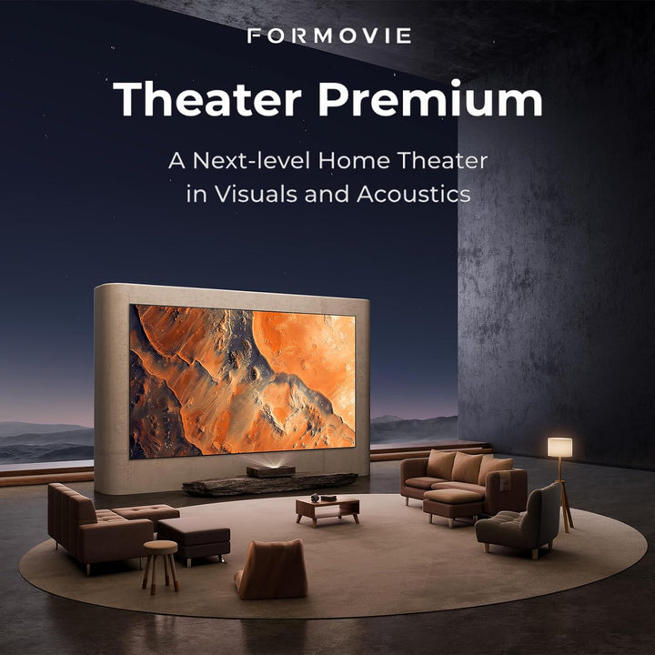 Formovie Theater Premium, Beamer Ultrakurzdistanz, Google TV Netflix Zertifiziert, 4K UHD ALPD Laser