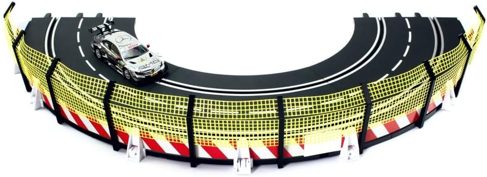 Overdrive-Racing Fangzaun 3m kompatibel mit Carrera Digital 124 132 EVO Kurven Geraden Zaun Bande Sl