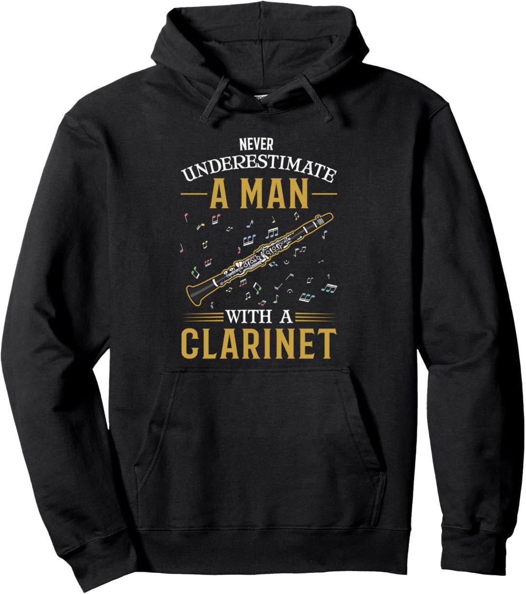 Klarinette Mann Pullover Hoodie