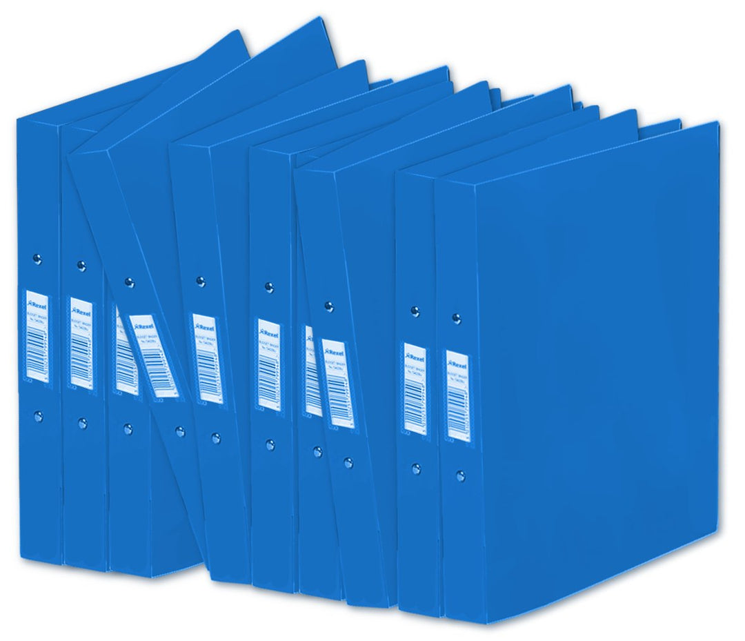 Rexel AZ13422BU 2-Ringordner (für Haushaltskasse, DIN A4, 10er-Pack) blau, 10er-Pack