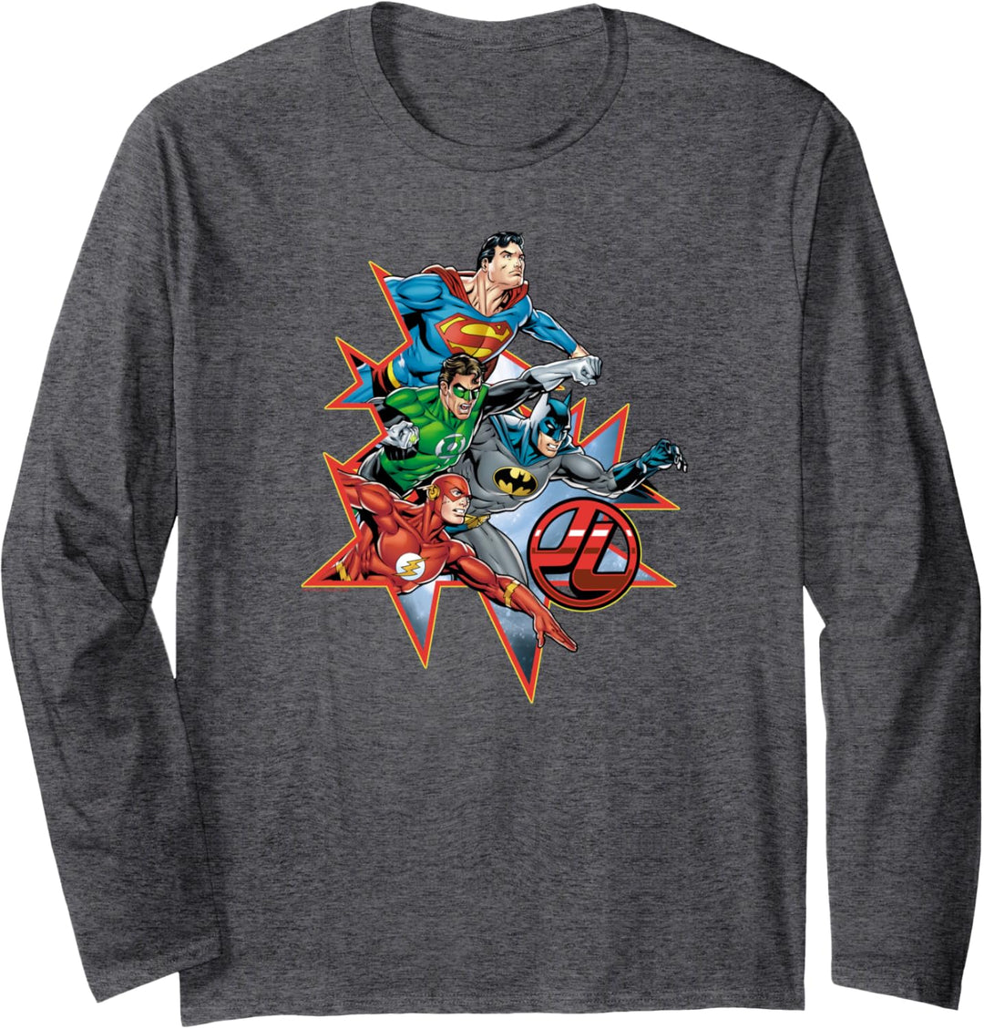 Justice League Starbursts Langarmshirt