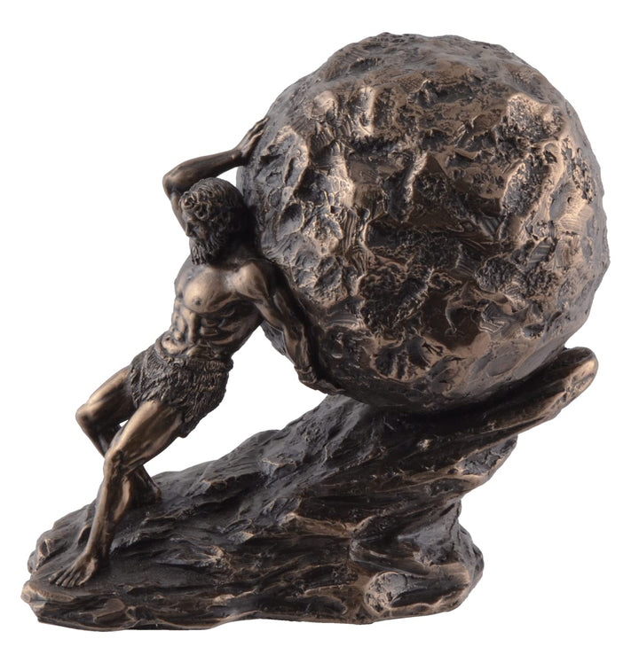 Sisyphus griechische Legende mit Felsen - bronziert by Veronese