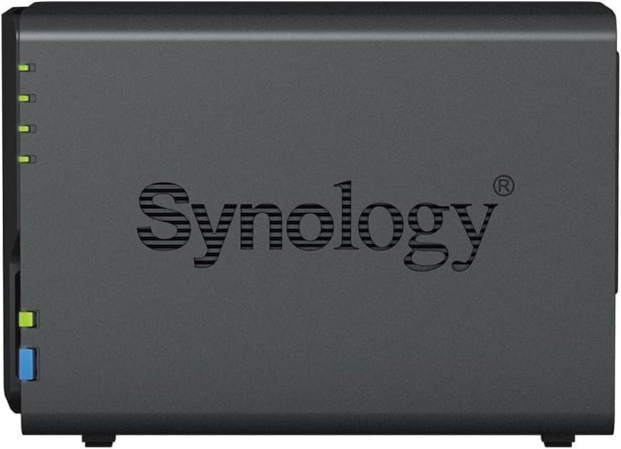 Synology DS223 2-Bay Diskstation NAS (Realtek RTD1619B Quad-Core 2GB Ram 1xRJ-45 1GbE LAN-Port) 24 T