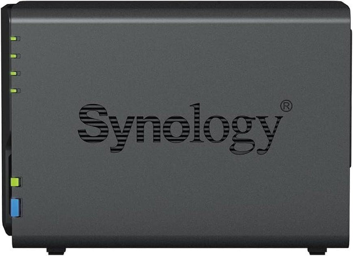 Synology DS223 2-Bay Diskstation NAS (Realtek RTD1619B Quad-Core 2GB Ram 1xRJ-45 1GbE LAN-Port) 24 T