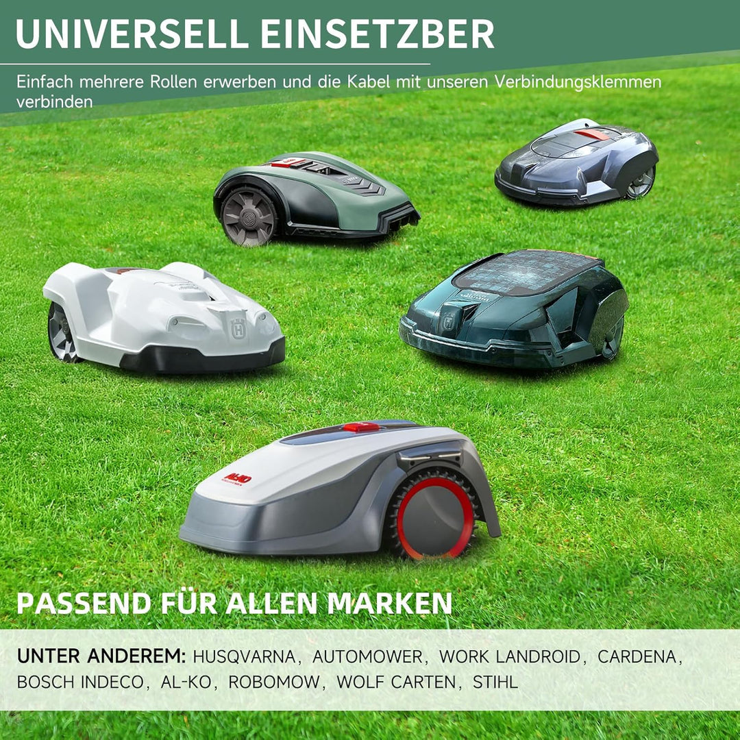 200M Universal Begrenzungskabel für Mähroboter, HAUSPROFI Begrenzungskabel für Rasenmäher - Begrenzu