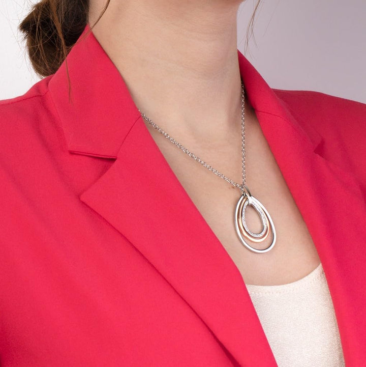 LOTUS STYLE Damen-Halskette LS2112-1/2 aus der Kollektion Urban Woman aus Stahl