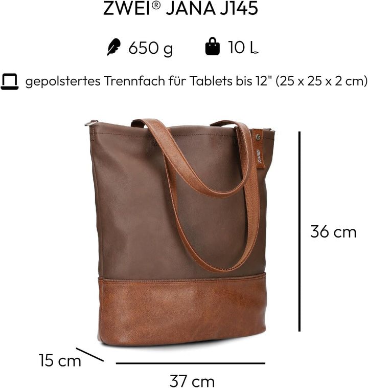 Zwei J145 Shopper Cognac, Cognac