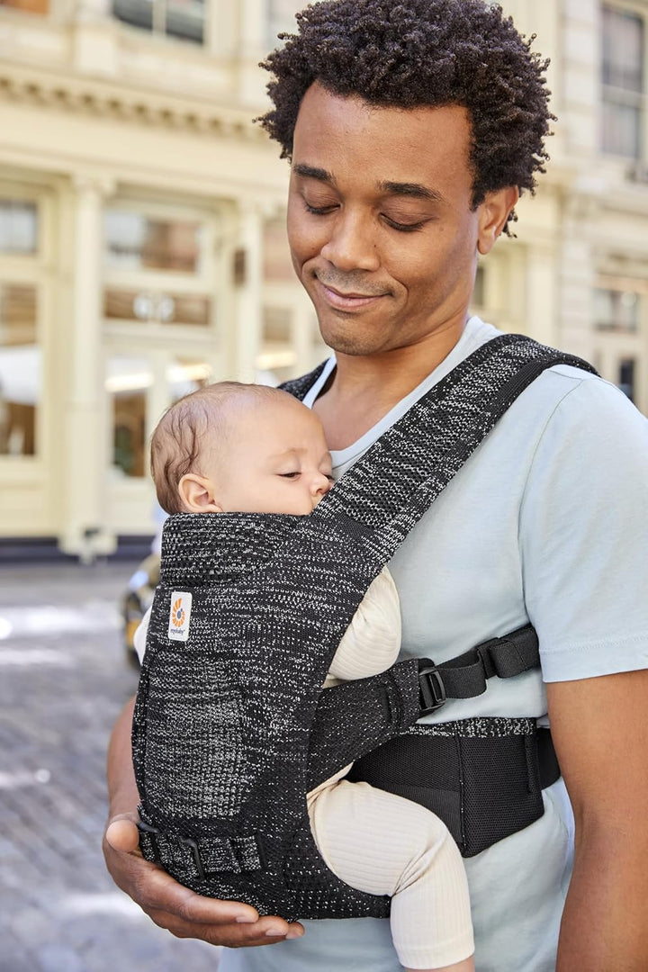 Ergobaby Aerloom Babytrage für Neugeborene bis zum Kleinkind, 3-Positionen Ergonomische Babybauchtra