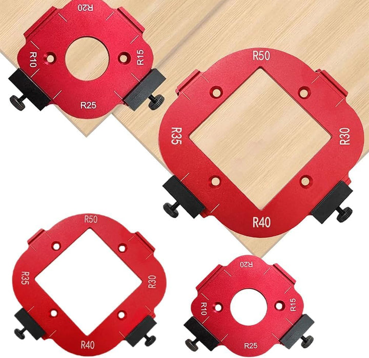 Eckenradius Frässchablone R10-R50, Frässchablone Hobel multifunktional, Hobel Frässchablone, Kleider