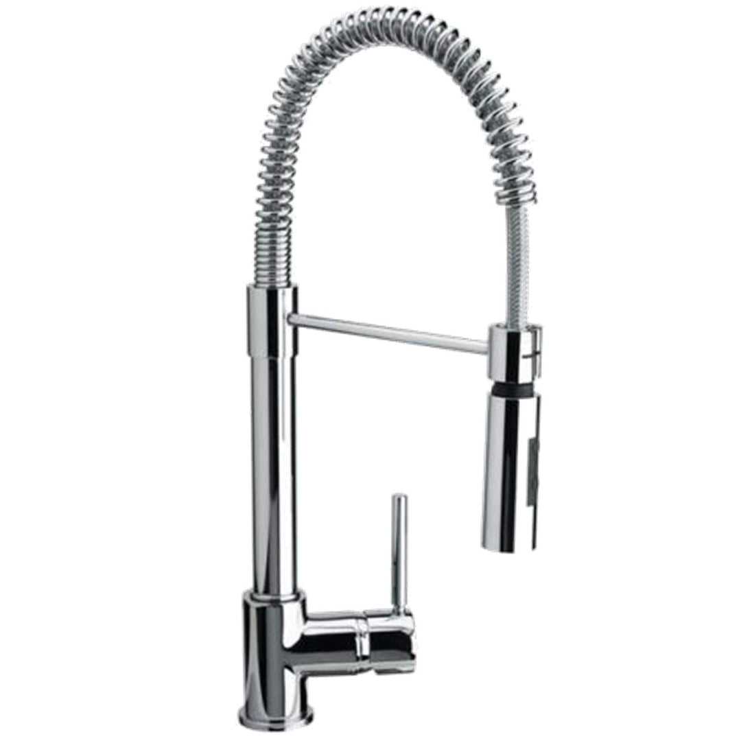 Franke Coxy 115.0159.732 Hochdruck Einhebelmischer mit Zugauslauf, Chrom, Chrom