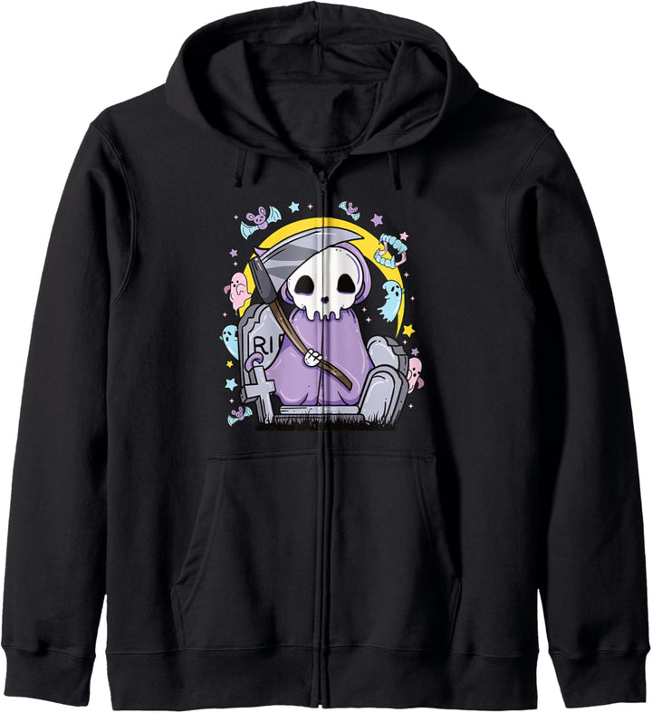 Kawaii Grim Reaper Kapuzenjacke
