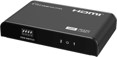 PremiumCord 4K HDMI 2.0 Splitter 1-2 Ports, Unterstützung UHD 4Kx2K / 60Hz, FULL HD, 3D, HDCP 2.2, C