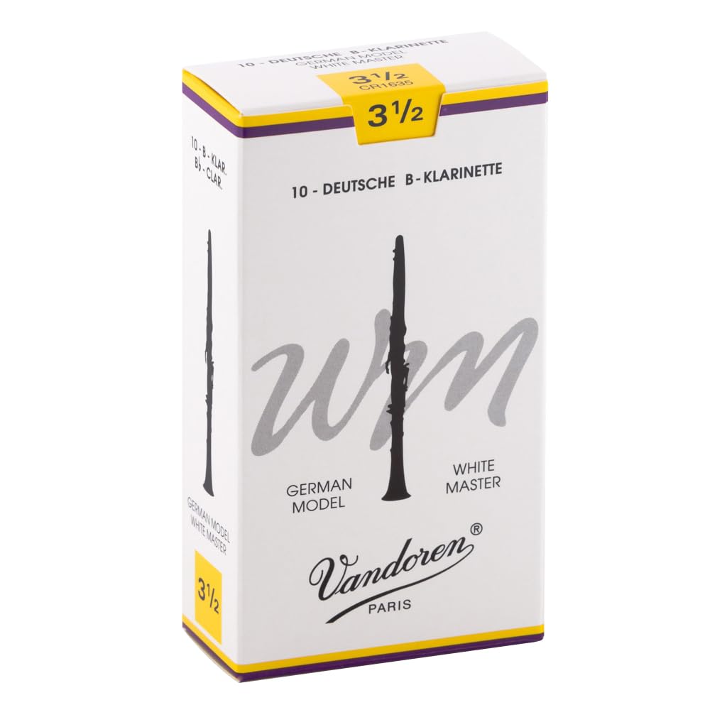 Vandoren Blätter B-Klarinette Deutsch 3,5 White Master Single, Single