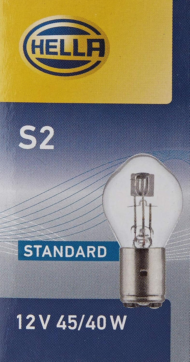 Hella 8GD 002 084-151 Glühlampe - S2 - Standard - 12V - 45/40W - Sockelausführung: BA20d - Schachtel