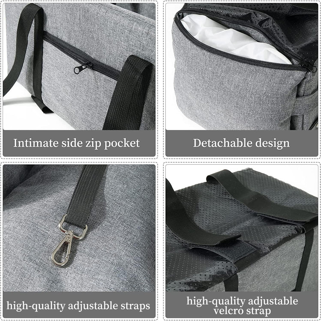 Litthing Autositz für Hunde, Konsolensitzerhöhung für Haustiere mit festem Klettverschluss und verst