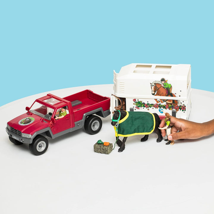 Schleich 42346 Horse Club Pk Up with Horse Box alte Verpackung, alte Verpackung
