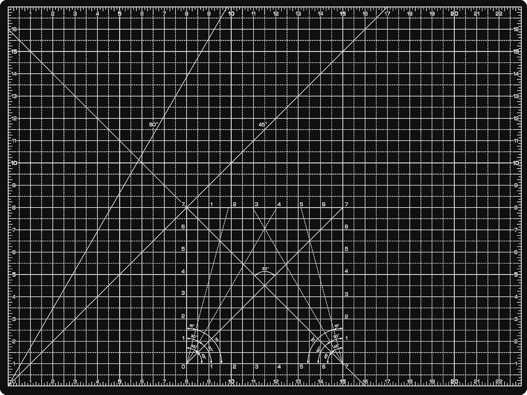 La Canilla Schneidematte A2 Selbstheilend (60x45 cm - 24x18") Cutting Mat Schneideunterlage für Bast