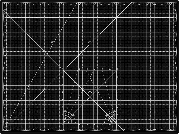 La Canilla Schneidematte A2 Selbstheilend (60x45 cm - 24x18") Cutting Mat Schneideunterlage für Bast
