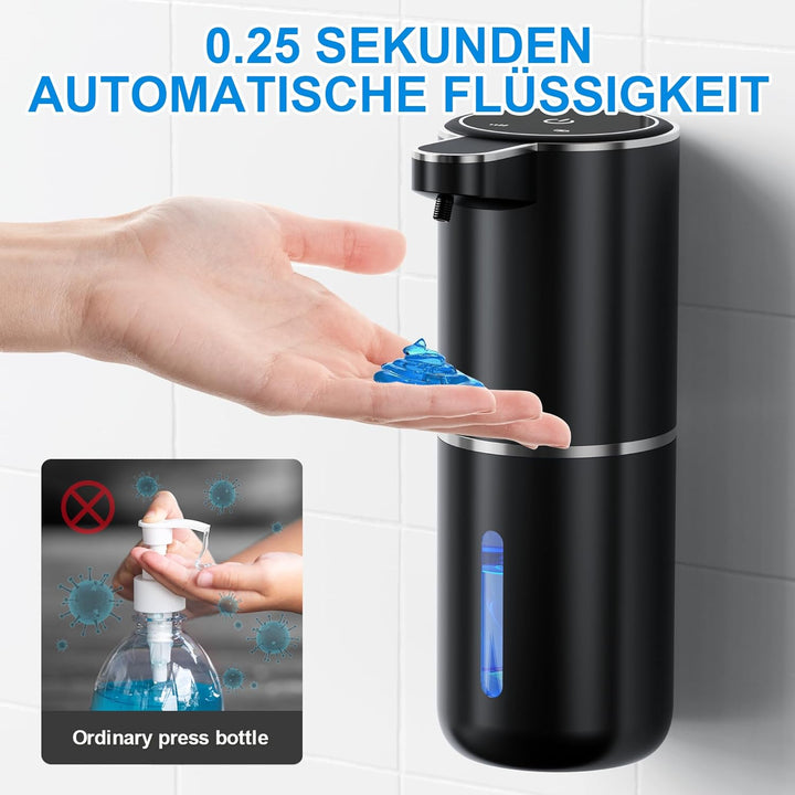 Seifenspender Automatisch Wandbefestigung mit Sensor Infrarot,380ml Elektrischer Seifenspender ohne