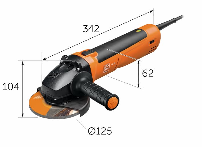 FEIN CG 15-150 BL Winkelschleifer 150 mm, 1050 W, Compact Winkelschleifer mit Drehzahlregelung 2800-