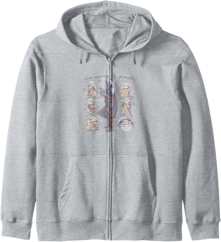 Star Wars The Mandalorian Grogu Floral Kapuzenjacke