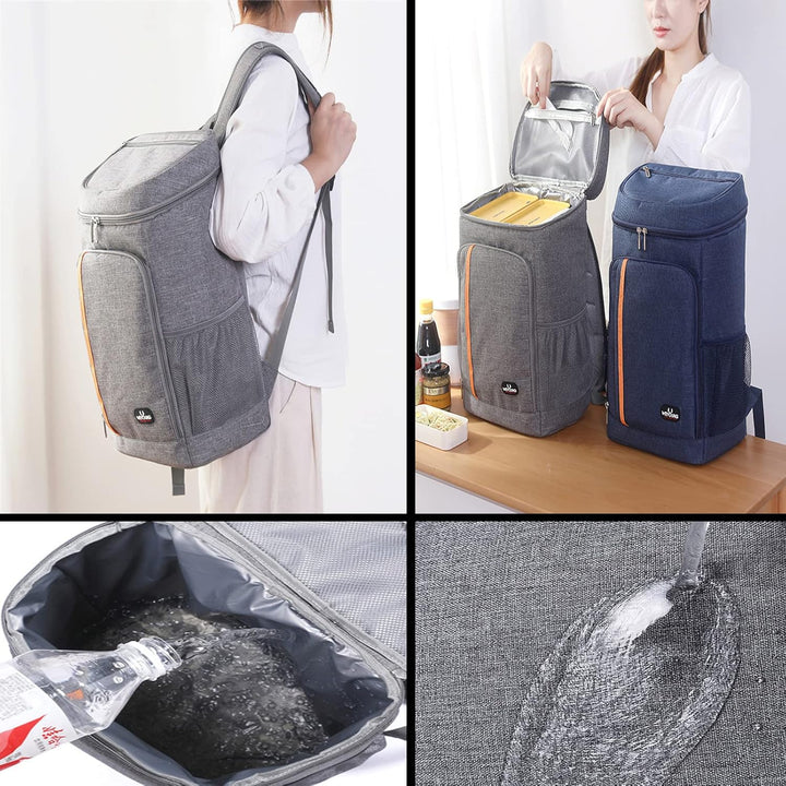 26L Kühl Rucksack Thermo Rucksack Picknicktasche Gross Isoliert Cooler Bag für Männer Frauen zum Pic