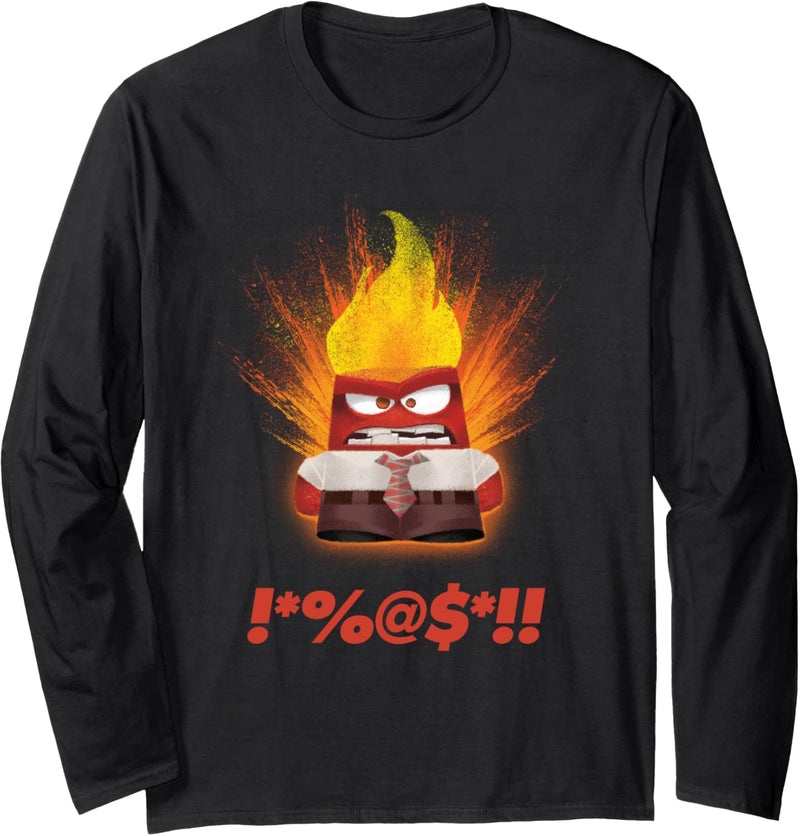 Disney Pixar Inside Out Angry Langarmshirt