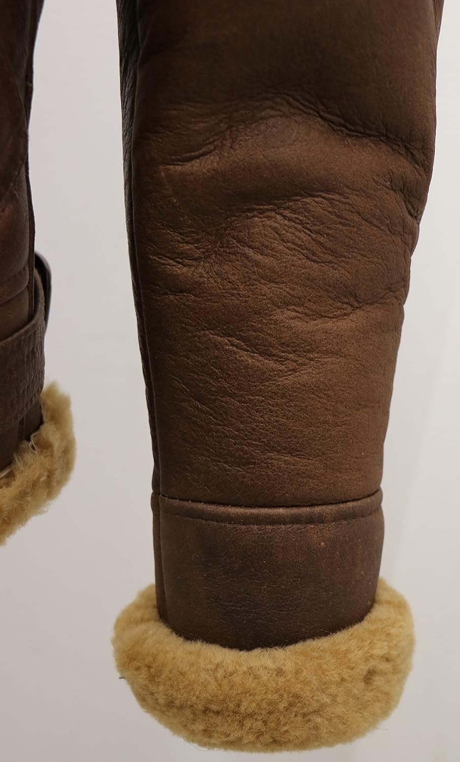 Infinity Leather Herren Braun B3 Shearling Schaffell WW 2 Bomber Leder Fliegend Flieger Jacke S Brau